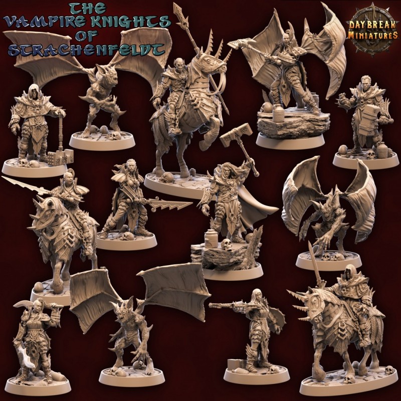 Ritter Hans Strachenfeld Mounted Vampire Knight miniature Dungeons and ...